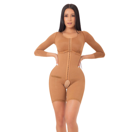 Faja con mangas, bra, salida de dren y media pierna. Q511567
